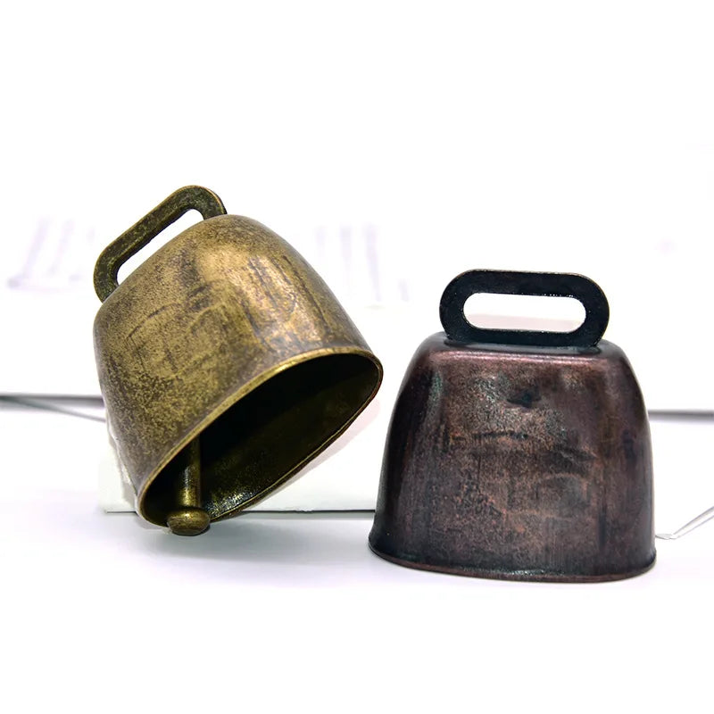 Super Loud Cow and Sheep Bell Wholesale Pet Anti Loss Diy Bells Wind Chime Pendant Vintage Metal Cow Bell