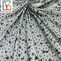 Luxury Highest Quality African Sparking Green Crystal Stones Lace for Evening Dress Wedding Swarovski Crystal Lace Fabric