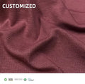 OEKO-TEX Certified 100% Bamboo Organic Cotton Spandex 220 GSM 2x2 Rib Fabric Anti-Bacteria Moisture-Absorbent Stretch Features