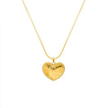 Custom Design Romantic I love You Heart Pendant Stainless Steel Gold Plated Charms Pendant Engrave Jewelry