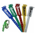HXY Custom Glitter Wristbands One-Time Use Holographic Bracelets for Festivals Concerts Sports-Promotional Wristbands