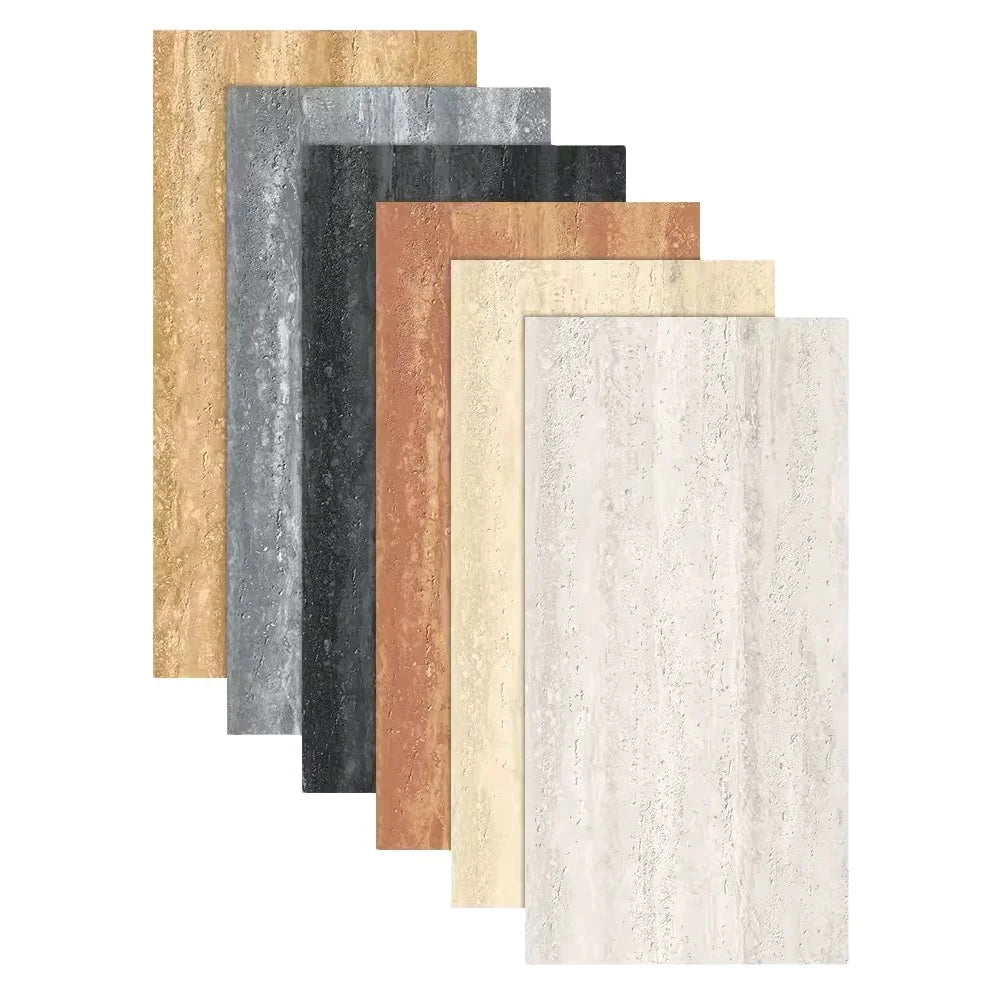Hot Natural Travertine-Like High-End Decorative Hotel Lobby Mall Office Grain Travertine Series Polished Porcelain Tile