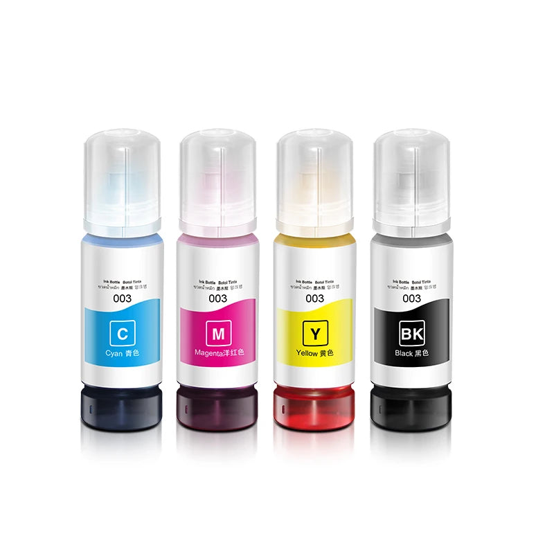 70ml Bottle 003 Refill Dye Ink Compatible for Ep L4150 L4160 L6160 L6170 L6190 L3110 L3150 Inkjet Printer Ink