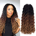 Wavy Synthetic Braiding Gypsy Faux Locks Ombre Hair Extension Jumbo Braids Crochet Braid Hair Gypsy Locs