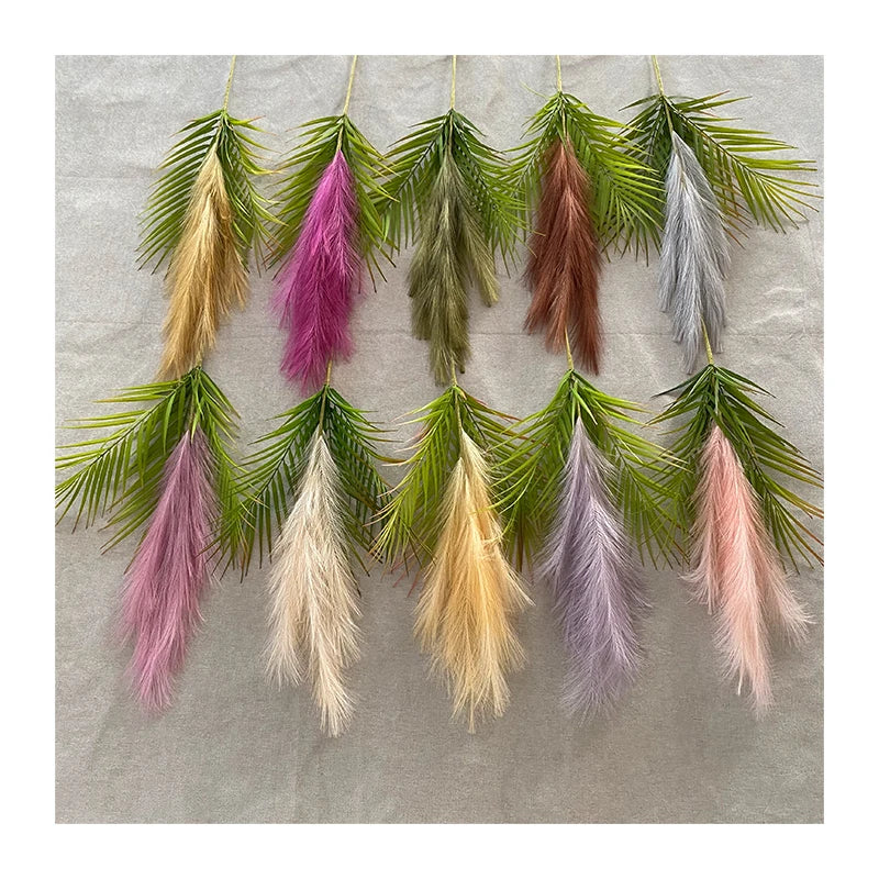 Hot Top Seller Sago Cycas Leaves New Pampas Grass Feather Decor
