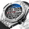 Dropshipping Top Brand Luxury Waterproof Automatic Wristwatch Man Casual Leather Tourbillon CHENXI Watch Men Mechanical Watch