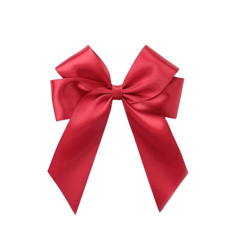 Nice Satin  Ribbon Bows Satin Packaging Gift Bows Self Adhesive Satin Bow