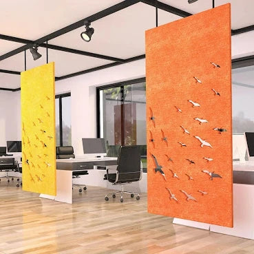 PET Felt Polyester Fiber Acoustic Sound Control Room Divider Panels Office Decoration Acoustic Screen Divider