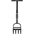 Lawn Coring Aerator Tool Manual Plug Core Aerators & Clean Tool Yard Aeration Tools with 4 Hollow Slots for Garden Lawns