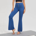 2024 Custom Women Zip Flare Yoga Pants High Waist Wide Leg Gym Workout Pants Micro-flared Stretchy Plus Size Latin Dance Pants