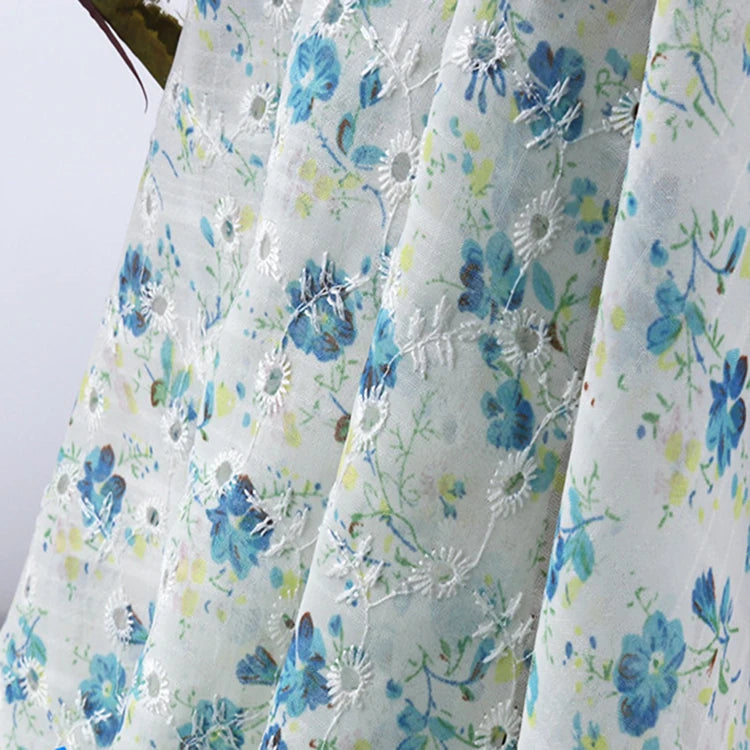 Embroidery Flowers Lace Design Bridal Wedding Dress Polyester Lace Fabric
