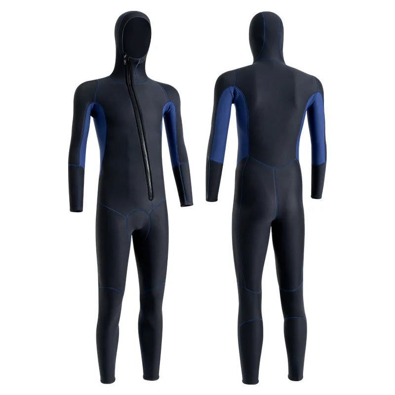 Wholesale Custom Hooded One Piece scuba Diving Wetsuits Men Spearfishing Wetsuits