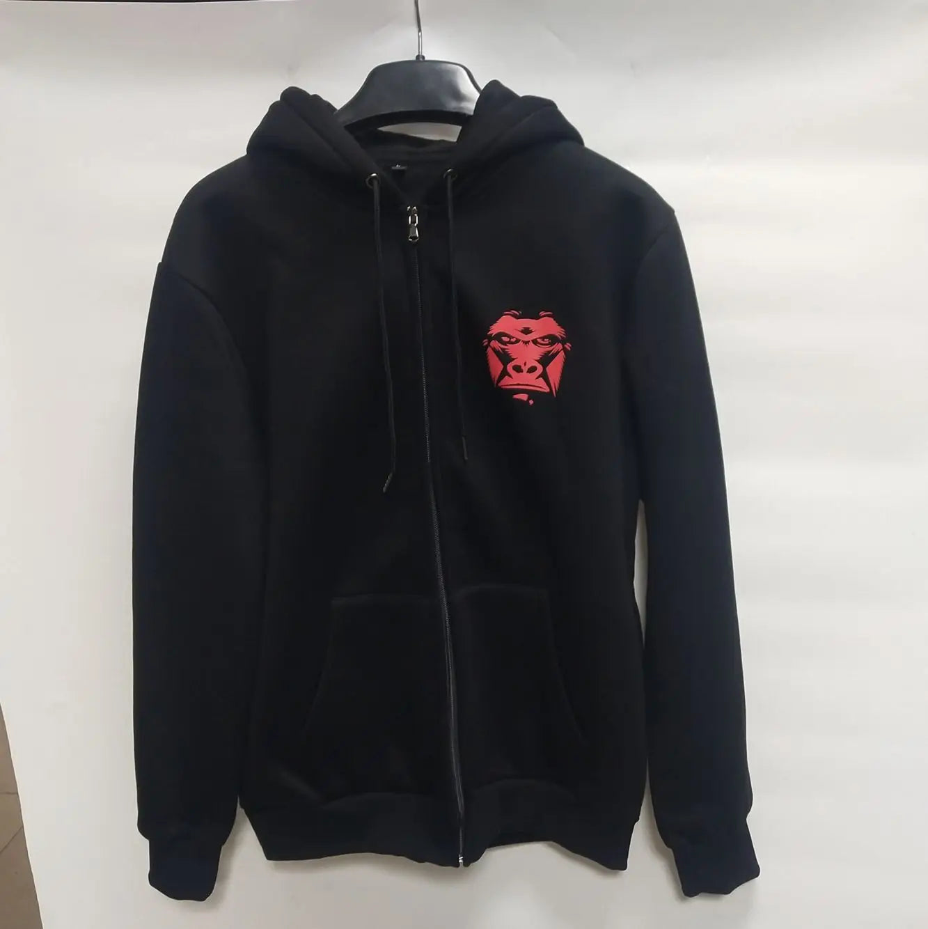 Low Moq Casual Style Plain Heavy  Oversized Men Zip Hoodies