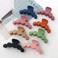 Matte Color Circle Round Shape Hair Claw Plastic Claw Clip Multi Color Hair Claw Clip