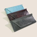 Vegan PU Leather Sunglasses Case Luxury Handmade Magnetic Glasses Bag for Eyewear Storage