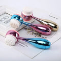 PVC Box Package Silicone Face Brush Skin Care Tool Portable Cleansing Brush Cactus Facial Massage Exfoliating Cleanser