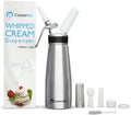 Professional 500ml Aluminum for Whipped Cream Maker Dispenser 1L Empty Metal Dessert Tools with Plastic Tips