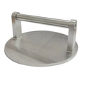 Heavy-Duty Stainless Steel Smash Burger Press 150*5mm Silver Metal Handle BBQ Camping Cooking CNC Machining Broaching 1kg Laser