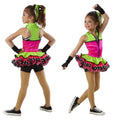 Kids Dance Dress Girls Jazz Costume Kids Street Dance Performance Stage Dancewear Children Show Party Ruffle Ballet Tutu Dress