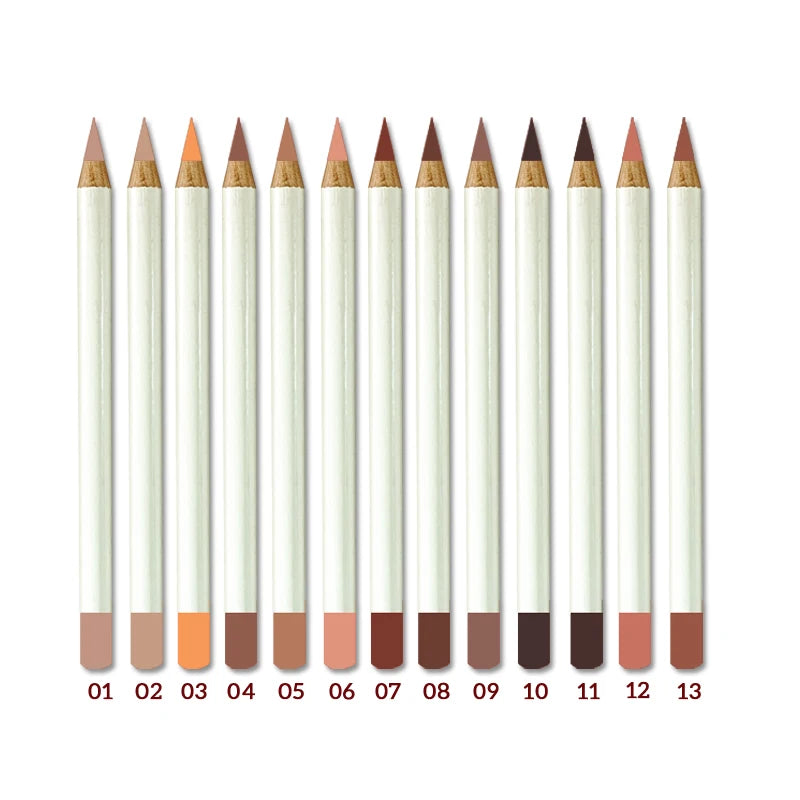26 Colors Waterproof Lip Liner Pencil Non-marking Matt Velvet Lipstick Pen Professional Long Lasting Lip Liner Set MSDS