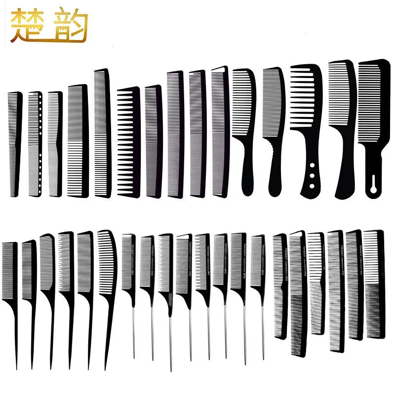 Fashion Daily Use Barber Highlighting Tools Makeup Artist Hairdressing Comb with Steel Needle Plastic Pointed Tail for Home Use