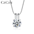 CZCITY Custom VVS Necklace Jewelry Dainty Trendy Diamond Chain Statement Charm Simple Moissanite Pendant