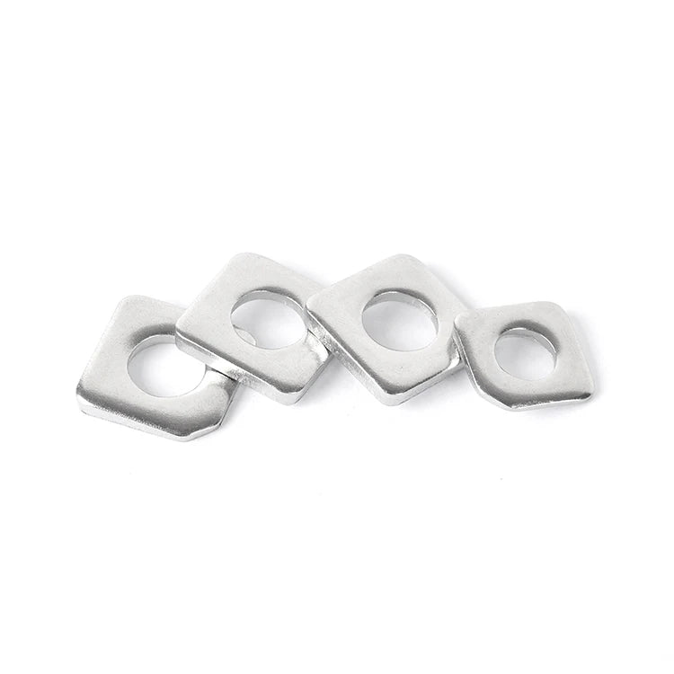 Free Sample Din436 65MN Flat Square Washers Carbon Steel Square Washer with Zinc Plated Finish Galvanized Square Washer