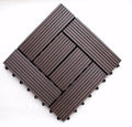 Modern WPC Solid Wood Composite Anti-Slip Waterproof Eco-Friendly Fireproof Brushed Interlocking DIY Flooring Garden Decking