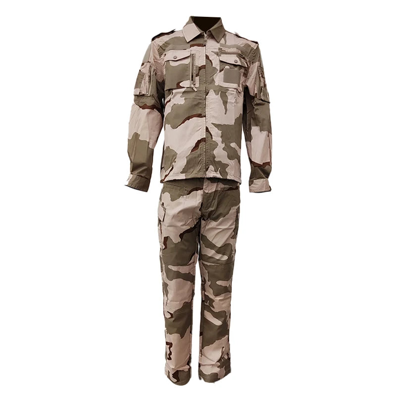 Sturdyarmor High Strength Tactical Uniform American Camouflage Cotton Blend T Shirts & Cargo Pants for Men-Outdoor Use