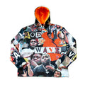 High Street Character Tapestry Clothing Custom Hoodies Loose Satin Lined Hoody Sweatshirt Woven Blanket Oversized Hoodie for Men
