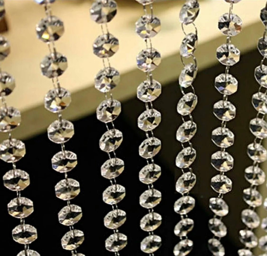 Ceil85  Wholesale Crystal Bead Curtain for Chandelier Lamp Home Crystal Beads Wedding Party Decoration