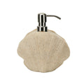 Luxspire Design Resin Lotion Dispenser Sand Style Shell Shape Refillable Shampoo Container Resin Hand Soap Dispenser
