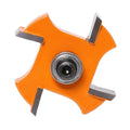 8mm Shank Carbide 4 Tooth Woodworking Slot Router Bits Groove Milling Cutter with Bearing for Wood Trimming Engraving Tools