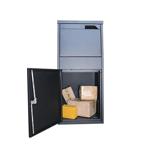 Freestanding Parcel Drop Box Smart Assembling Safe Lock Mailbox