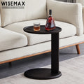 WISEMAX FURNITURE Factory Wholesale Price Solid Wood Oval Shape Coffee Table Wooden Sofa Corner Side Table for Living Room