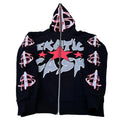 Wholesale Custom Full Face Zip Manufacturer Oversized Custom Sweatsuit Full Zip up Foam 3d Logo Puff Print Hoodies