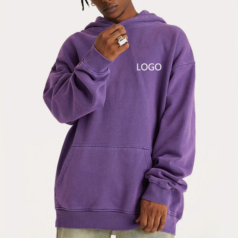 Hoodie Distressed Washed With Cut Bottom Vintage Embroidery Vintages Washed Hoodie and Shorts