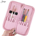Jieniya Professional Manicure Set Nail Art Storage Bag 12Pcs pink Nail Supplies Nail Art Painting Tools Kit With Storage Bag