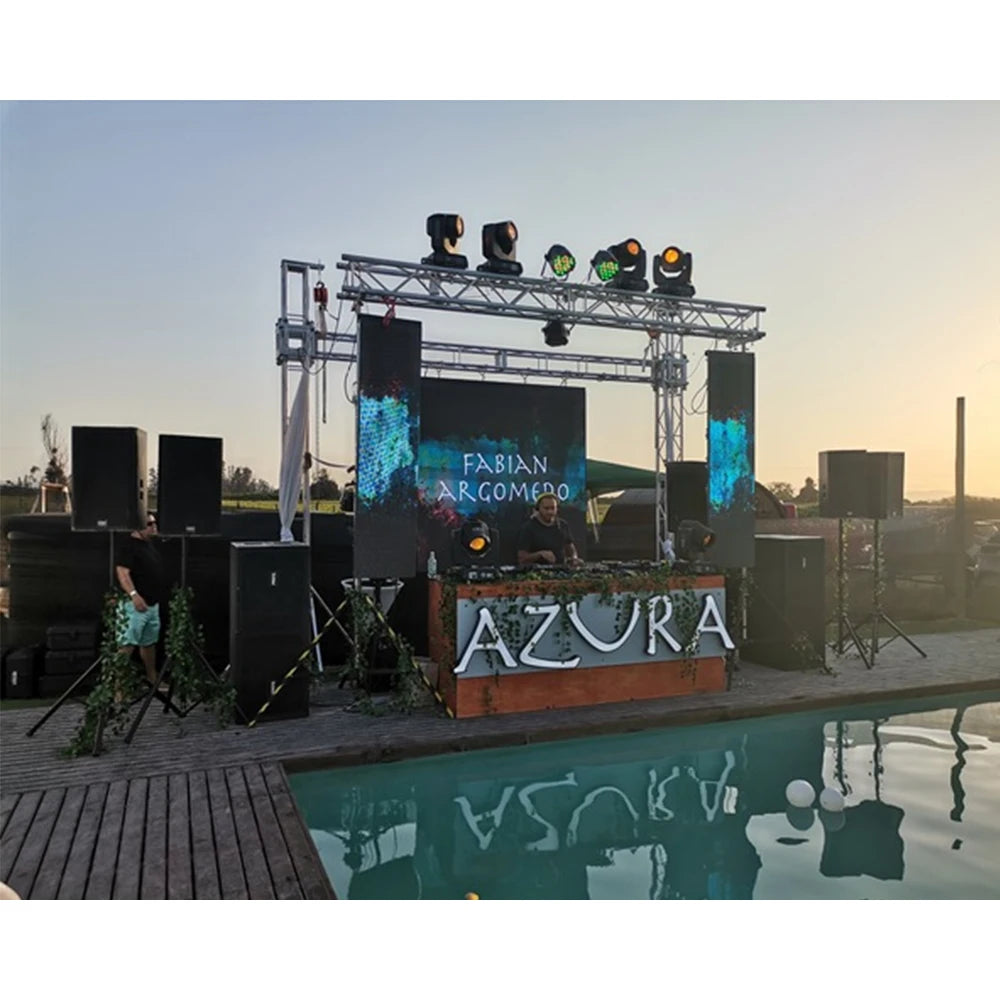 HD Stage Rental Events 4X2 LED Video Wall System 3.91mm Pitch with Storage Case and Software W/ Processor
