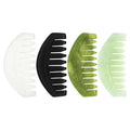 Best Seller Products 2024 Round Shape Natural Xiuyan Jade Gua Sha Scalp Massage Comb Head Hair Care Massager Dredge Meridians