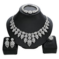 2025 Fashion Exquisite Zircon Jewelry Set Light Luxury Bridal Jewelry Set Temperament Necklace Sets for Women Jewelry