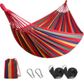 Woqi Factory Supply Double Person Folding Mexican Canvas Cotton Travel Hammock Hamaca