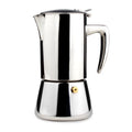 Stovetop Espresso Maker 4 Cup Moka Pot Coffee Maker 100% Stainless Steel