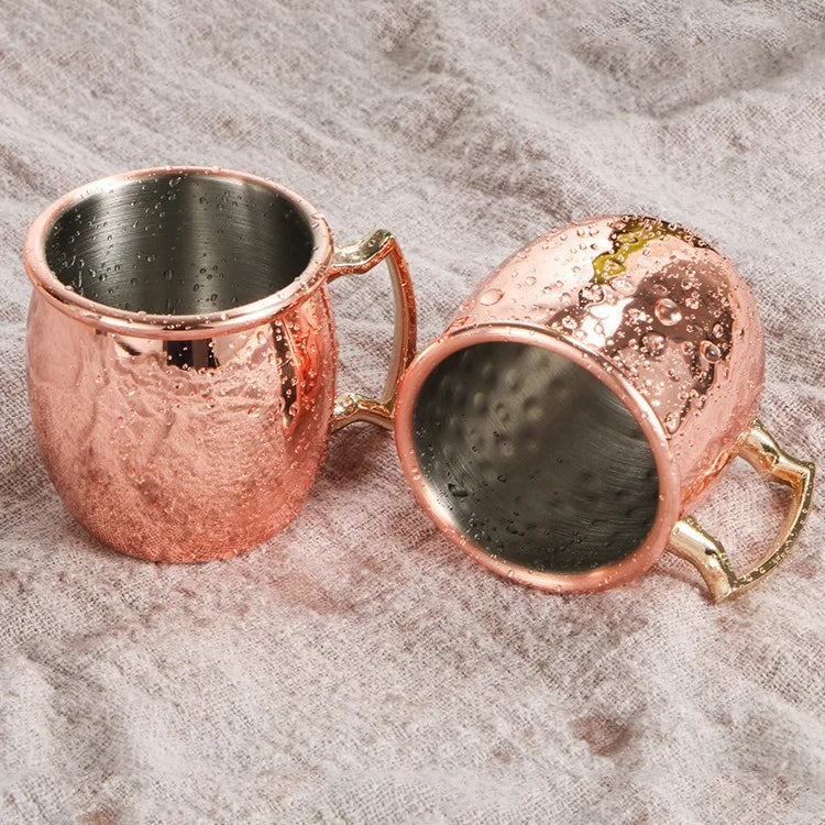 Hammered Copper Mug Copper Coffee Mug for Home Hotel Restaurant Mini Stainless Steel Cups
