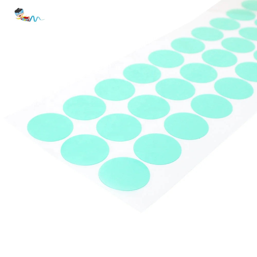 2- Die Cutting Green Kaptons Polyester PET Film With Silicone Glue Powder Coating Masking Self Adhesive Tape Dot Disc