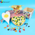 200g Modern 4mm Irregular Ceramic Mosaic Scraps Free Stone Customized Color for Kids Mosaic Making Garden Home Deco Craft