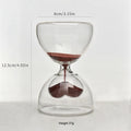 Modern Design Double-Layer Heart-Shaped Glass Hourglass Dreamy Love Home Desktop Ornaments Creative Gifts for Couples