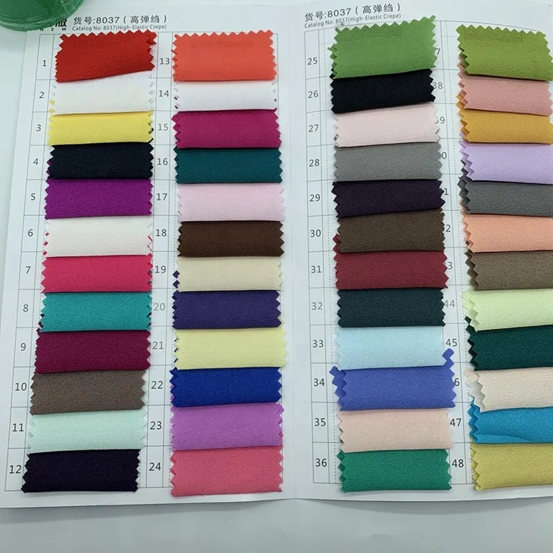 Polyester High-elastic Crepe Fabric Chiffon Crepe Stretch Fabric