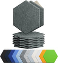 12 Pack Self-adhesive Hexagon Polyester Fiber Sound-Absorbing Panel PET Felt Sound Proof Wall Panels Acoustic Panels