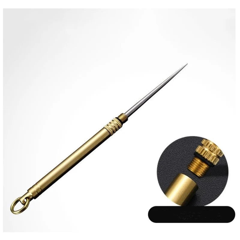 Super Multifunctional Reusable Toothpick Bottle and Fruit Fork for Camping & Hiking